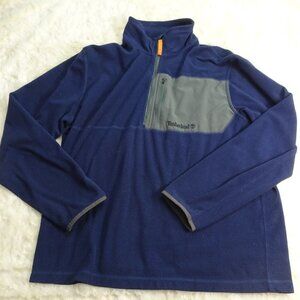 Timberland Blue Fleece Qtr Zip Jacket Large